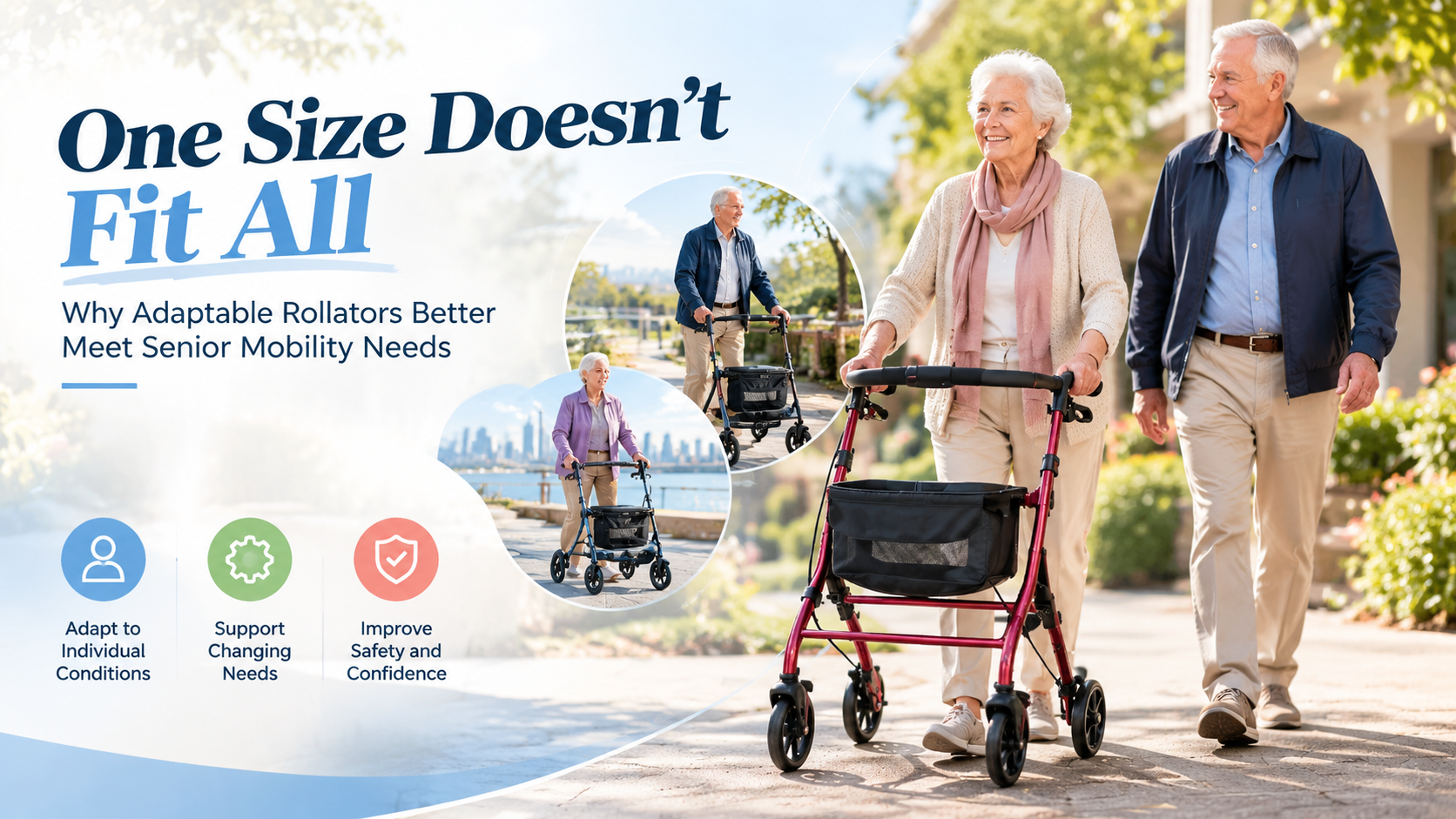 Supporting Seniors with Unique Mobility Needs Through Adaptable Rollators: Moving from Standard Solutions to Personalized Mobility Support
