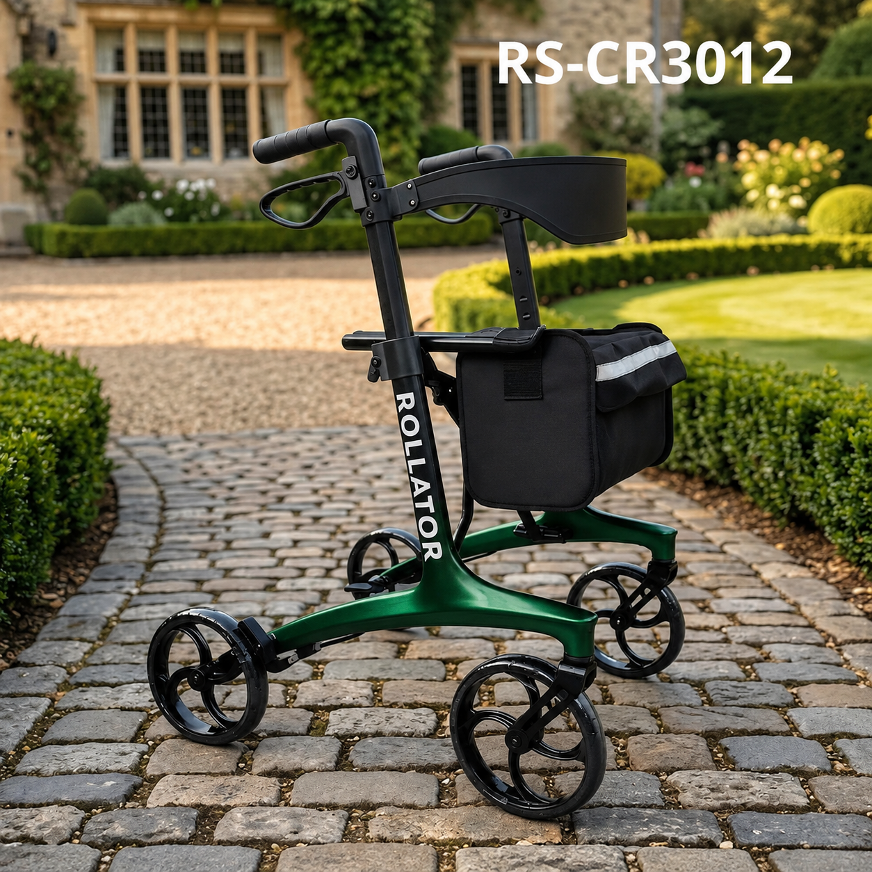 CR3012   Ultra Lightweight Carbon Fiber Rollator Walker OEM ODM Medical Mobility Solution for Rehabilitation Patients Heavy Duty