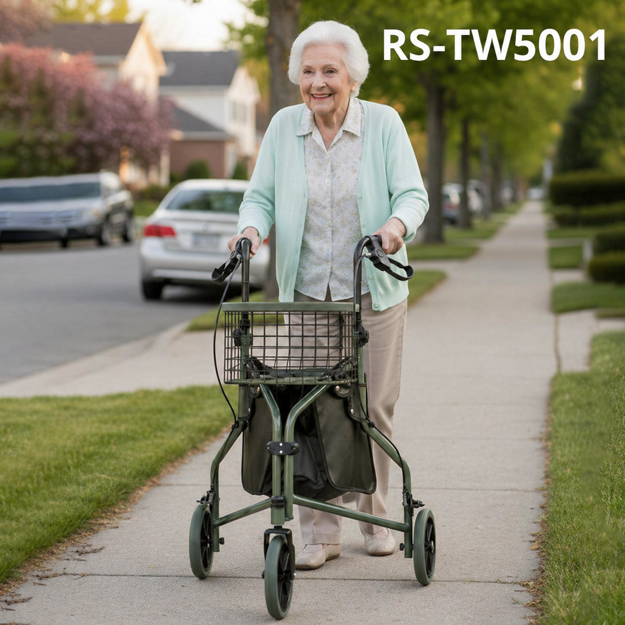 Tw-6001-G Knee Scooter Aluminum Light Weight Comfortable Foldable Duty Stable Mobility Solution for Knee Injury Patients CE Certified