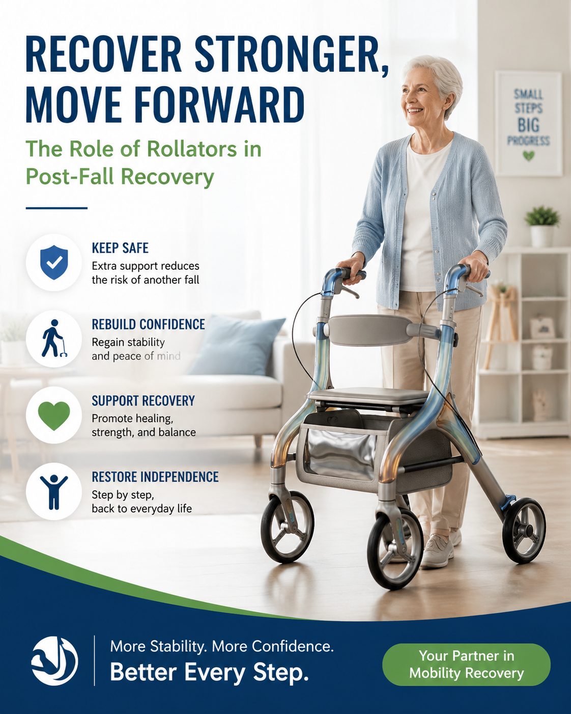 Let Rollators Become a Recovery Partner After Falling