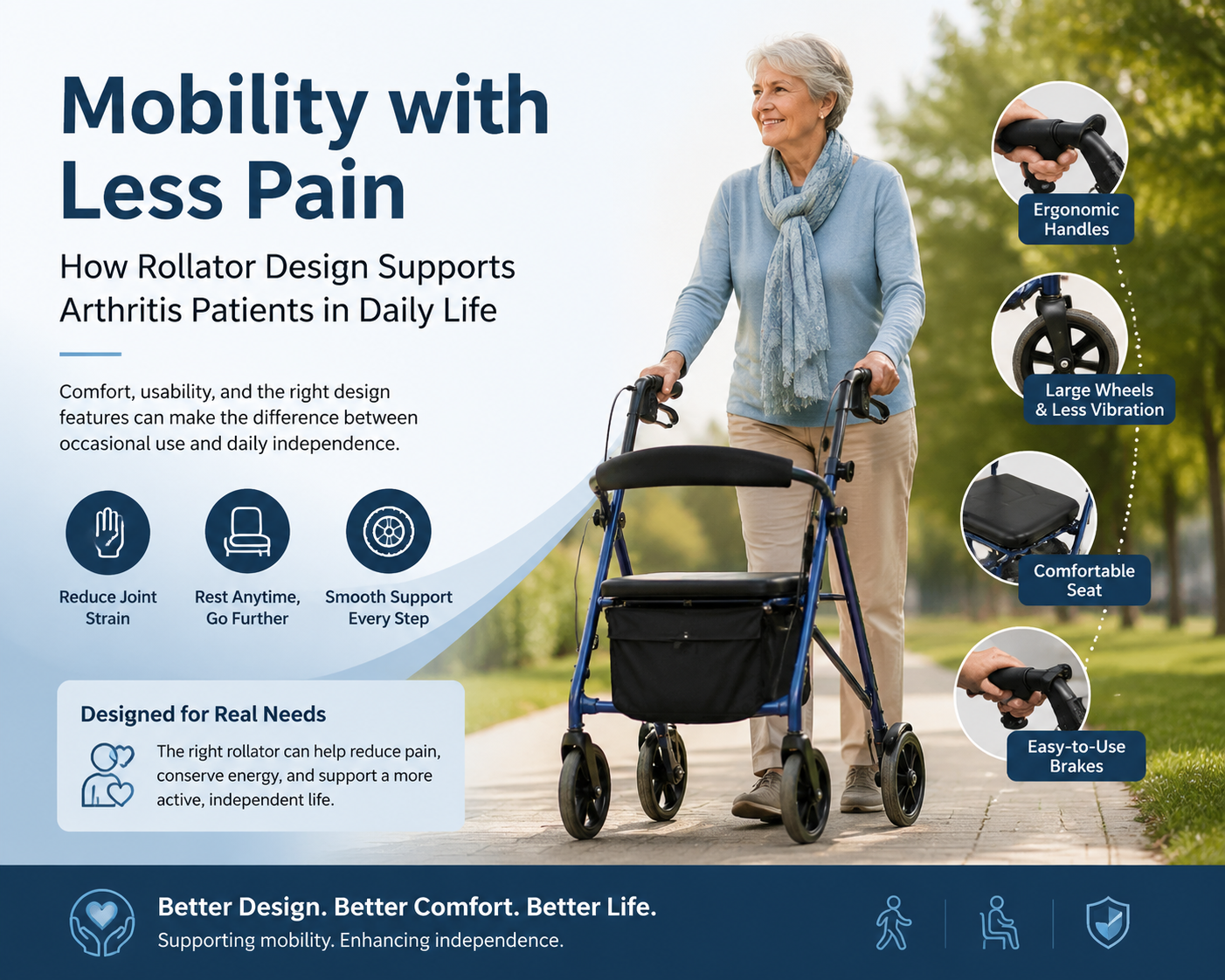 Why do some arthritis patients avoid using mobility aids—even when they clearly need support?