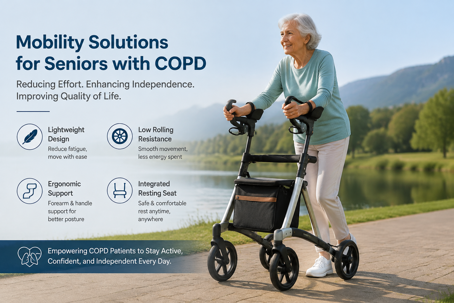 What if a simple walk became exhausting for an older adult, not because of weakness, but because each step steals their breath?