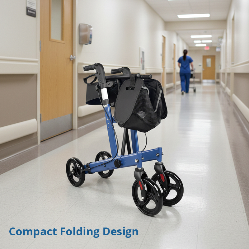 AR2003-PP   Rollator Walker Supplier Foldable Walking Aid for  Seniors with Lightweight Aluminum Frame and Convenient Storage