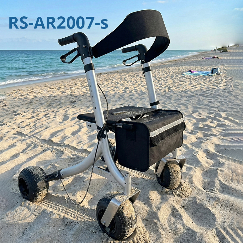AR2007-S   Rollator Walker Seat Foldable Lightweight Durable Aluminum CE Certified Mobility Aid for Elderly Limited Mobility