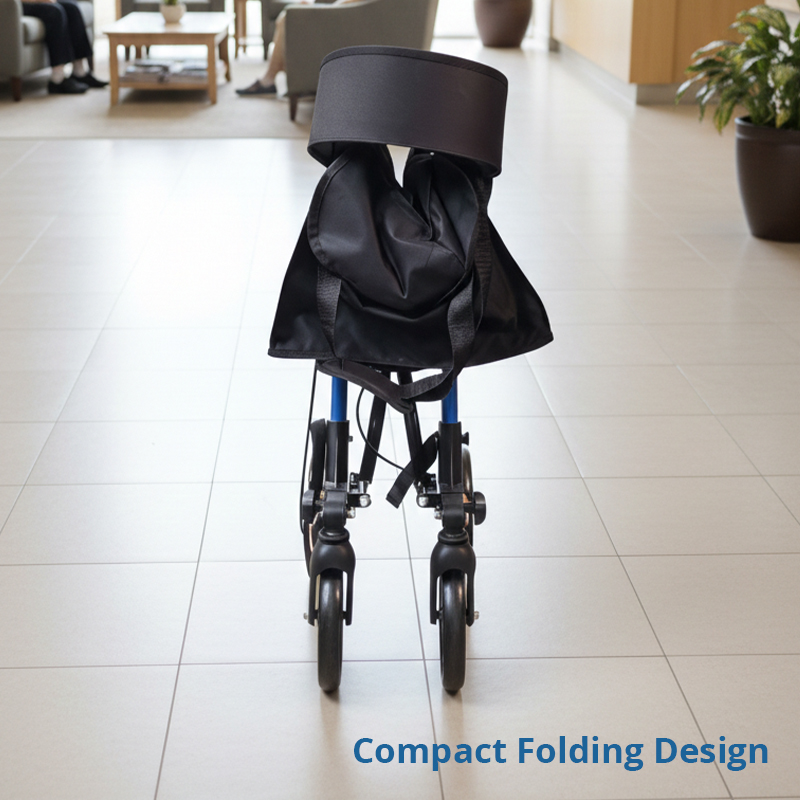 AR2009-R   Relaxsmith  CE Certified Durable Comfortable Lightweight Aluminum Rollator Walker Seniors Limited Mobility