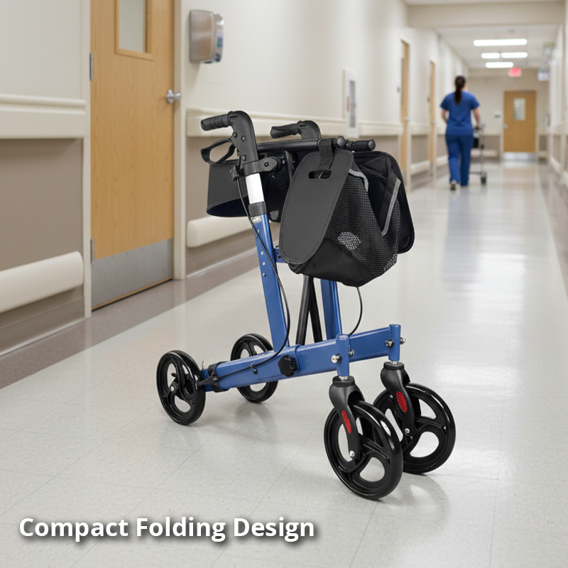 AR2019-BL  Aluminum Alloy Lightweight Waterproof Rollator for Comfortable Easy-to-Use CE Certified Mobility Solution for