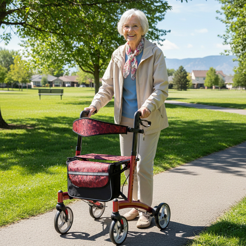 RS-AR2028 Mobility Rollator for People Restricted Mobility Stylish Lightweight Durable Designed Outdoor Use Active