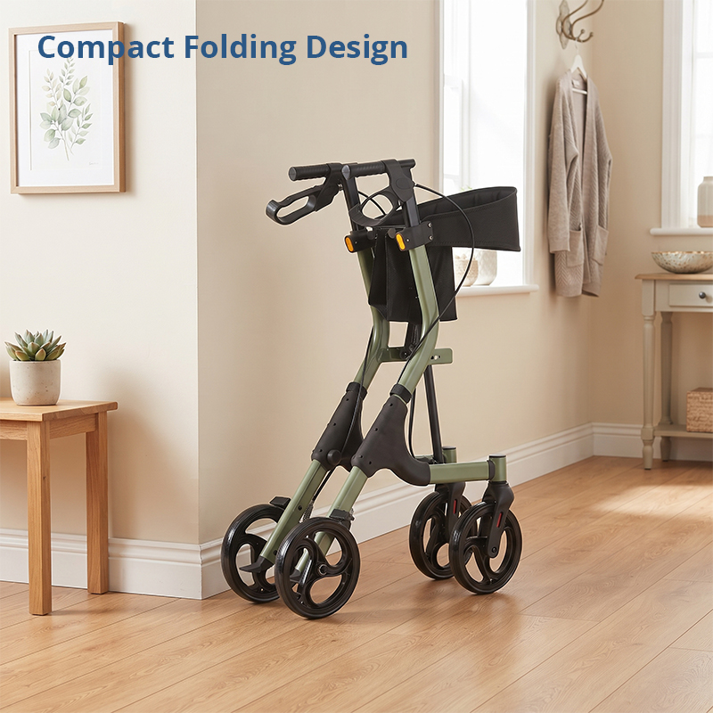 AR2029-G      Aluminum Rollator Walker for Seniors | OEM/ODM Mobility Support Solution Reducing Walking Fatigue and Fall Risks