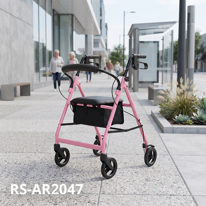 AR2047-P   Rollator Walker for Elderly Fall Prevention Lightweight Mobility Aid Rehabilitation Support Supplier