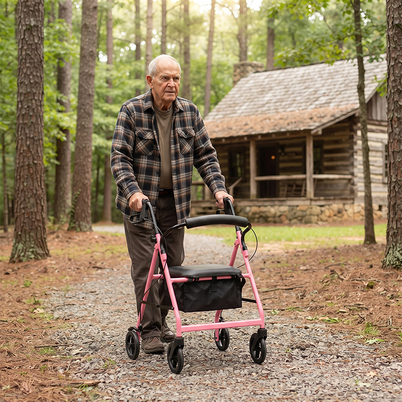 AR2047-P   Rollator Walker for Elderly Fall Prevention Lightweight Mobility Aid Rehabilitation Support Supplier