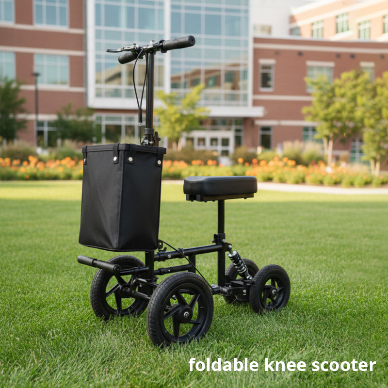 RS-KW6001 Hospital Portable Rollator Walker for Elderly Patients Mobility-Impaired Individuals Lightweight Carbon Fiber 136kg Capacity