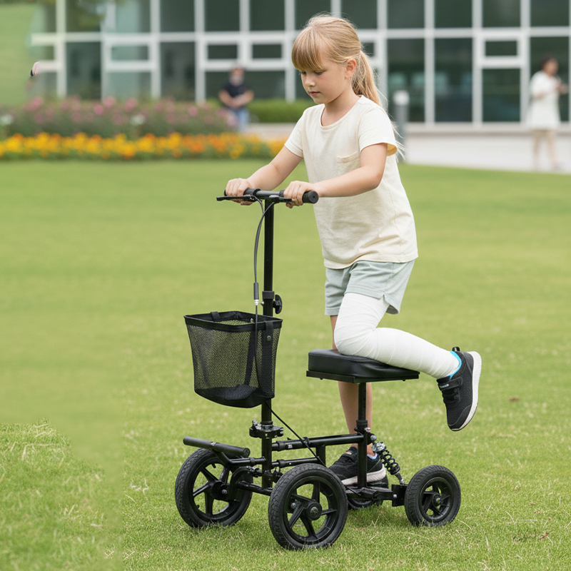 RS-KW6001 Hospital Portable Rollator Walker for Elderly Patients Mobility-Impaired Individuals Lightweight Carbon Fiber 136kg Capacity