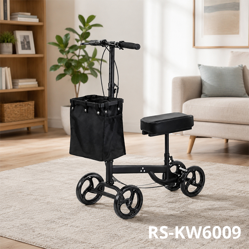 KW6009 Knee Scooter for Seniors, OEM ODM Mobility Support for Post-Surgery Knee Injury Recovery