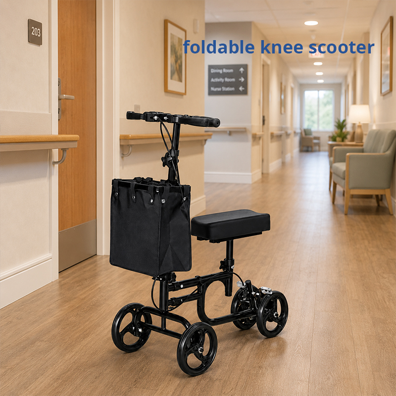 KW6010 Knee Scooter for Seniors, Foldable Recovery Mobility Aid with OEM ODM Service