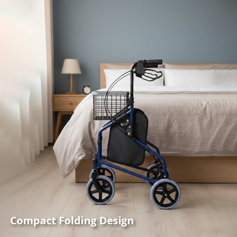 RS-TW5001 Disability Rollator Aluminum Outdoor Mobility Premium Support 100kg Capacity CE Certified Light Weight