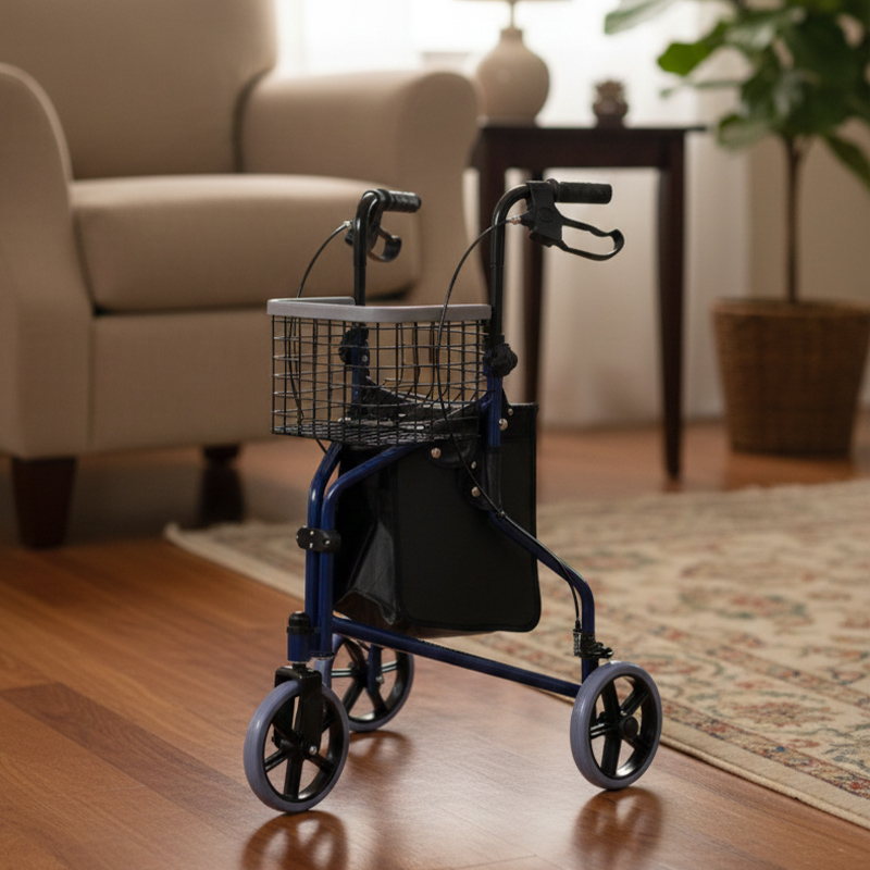 RS-TW5001 Disability Rollator Aluminum Outdoor Mobility Premium Support 100kg Capacity CE Certified Light Weight