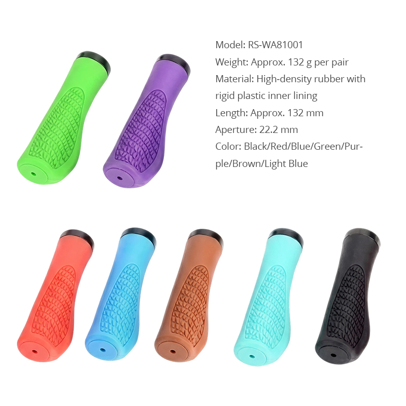 WA81001 Ergonomic Rubber Grip Handles for Rollator Walker Anti Slip Replacement Hand Grips for Elderly