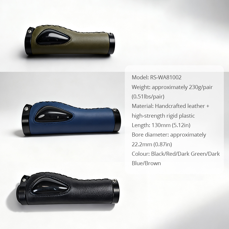 Manual Ergonomic Rollator Handle Grip Comfortable NonSlip Leather Design Easy Installation Enhanced Mobility