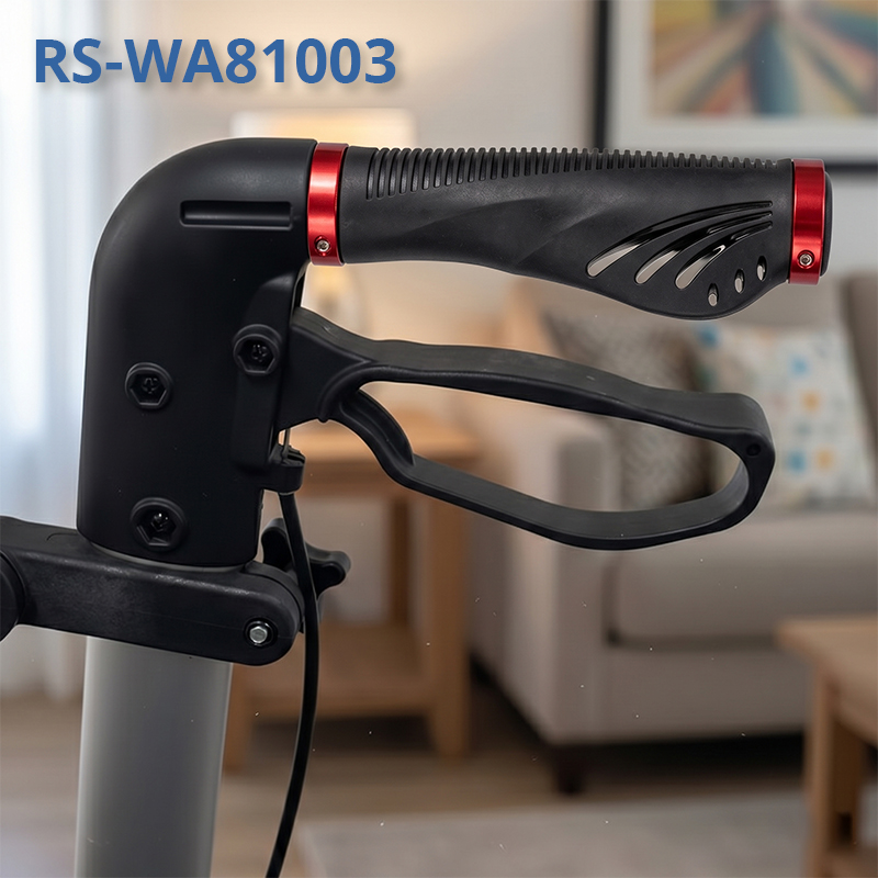 WA81003 Wholesale Anti Slip Rollator Walker Grip Handles Aluminum Locking Design Mobility Equipment Parts