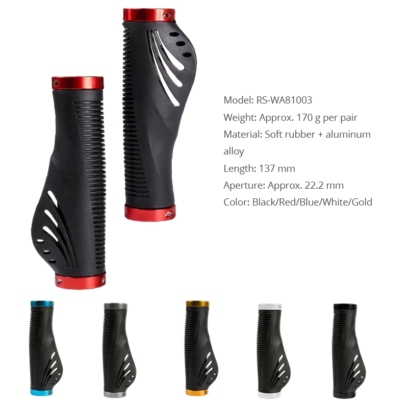 WA81003 Wholesale Anti Slip Rollator Walker Grip Handles Aluminum Locking Design Mobility Equipment Parts