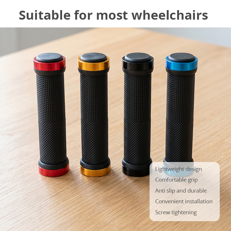 WA81004 Universal Rollator Walker Replacement Handle Grips Soft Rubber Non-Slip Mobility Aid Accessories