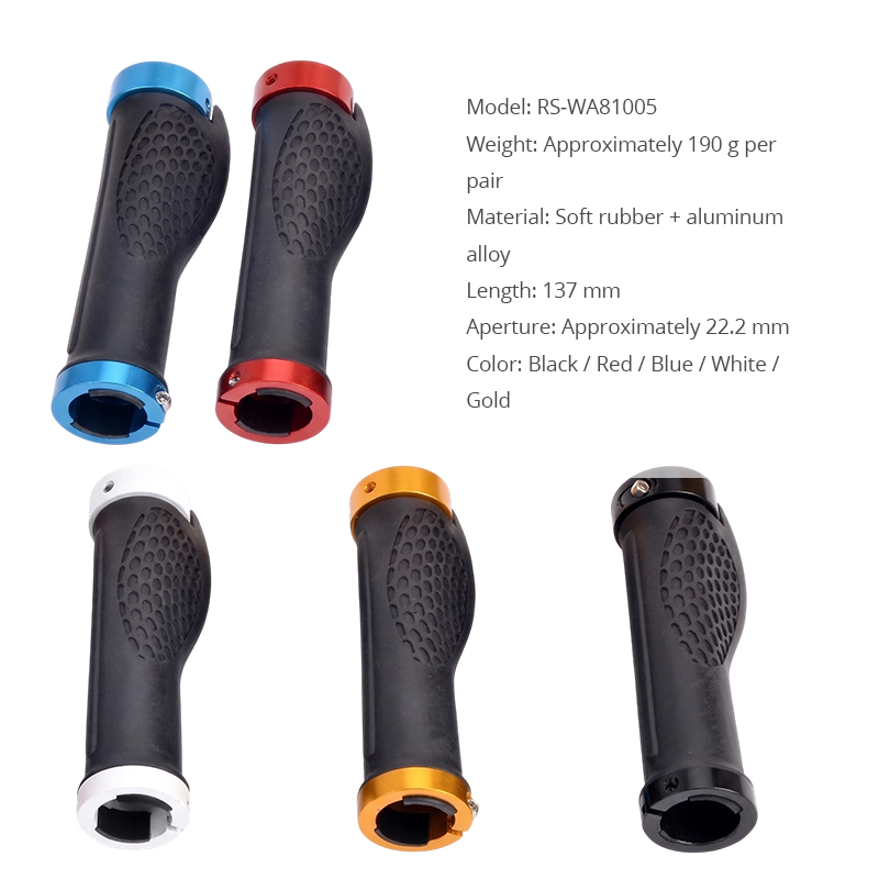WA81005 Ergonomic Rollator Replacement Handle Grips Soft Rubber Aluminum Alloy Non-Slip Walker Accessories