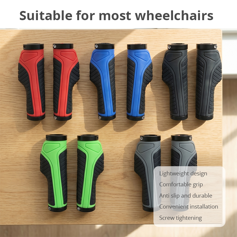 WA81007 Rollator Replacement Handle Grips  Ergonomic Rubber/PU Comfort, Non-Slip, Universal Fit for Walkers & Mobility Aids