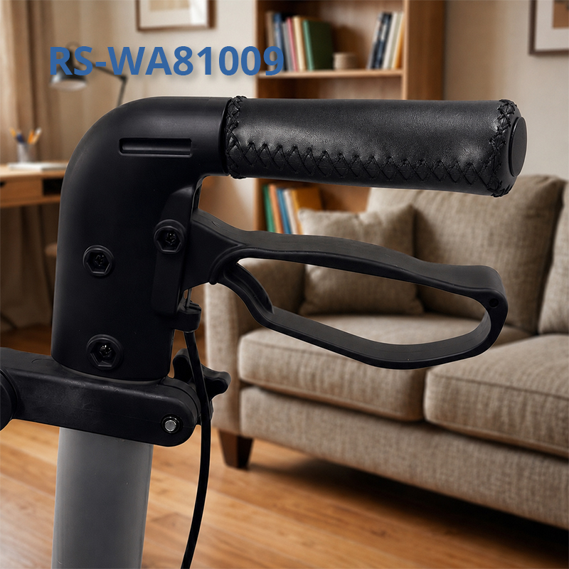 WA81009 Wholesale PU Leather Rollator Replacement Handle Grips Universal Walker Accessories for Mobility Aid Suppliers