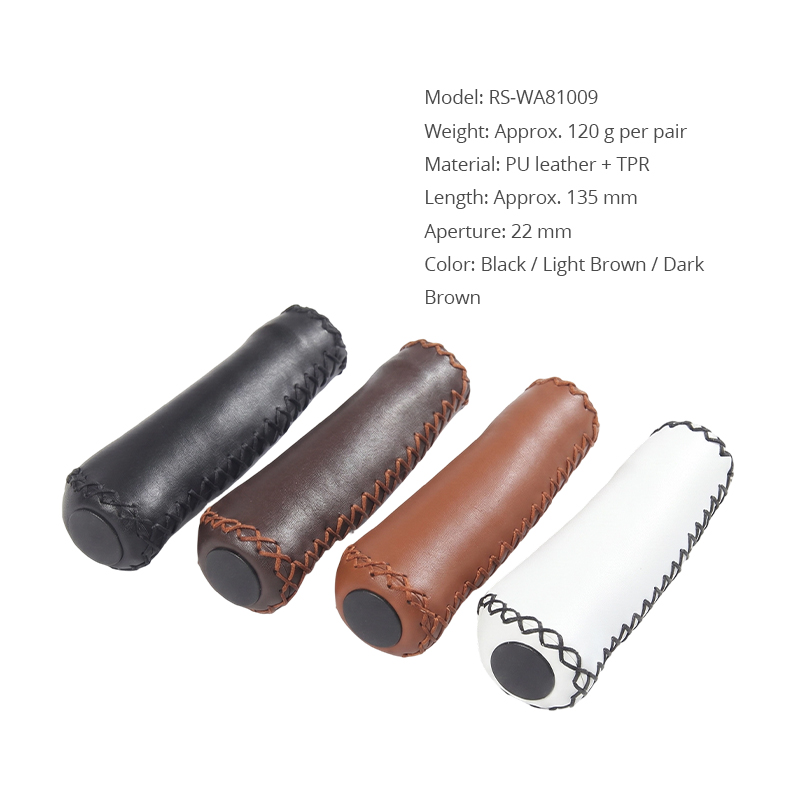 WA81009 Wholesale PU Leather Rollator Replacement Handle Grips Universal Walker Accessories for Mobility Aid Suppliers