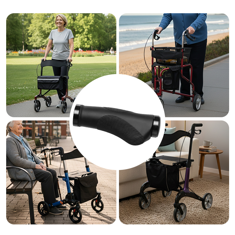 WA81013 Rollator Replacement Handle Grips, Ergonomic Walker Spare Parts for Healthcare Distributors
