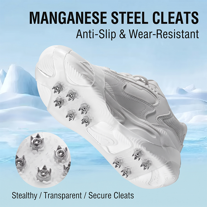 WA811002  Anti-Slip Ice Grippers for Rollator Walker Accessories Elderly Mobility Aid Winter Outdoor Safety Shoe Covers
