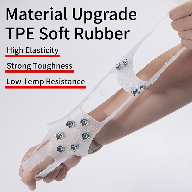 WA811002  Anti-Slip Ice Grippers for Rollator Walker Accessories Elderly Mobility Aid Winter Outdoor Safety Shoe Covers