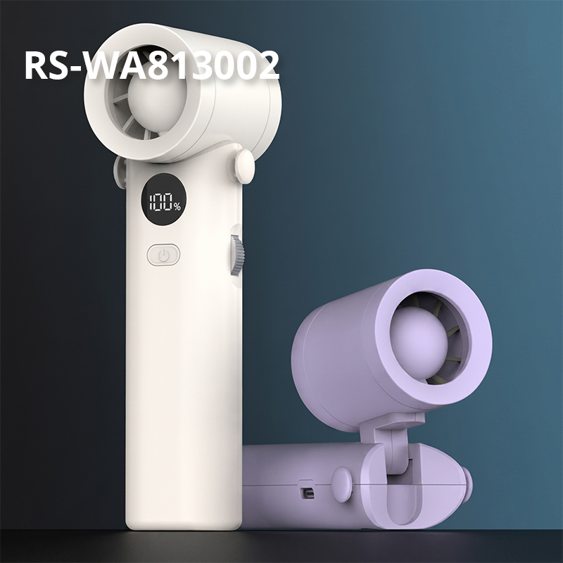 WA813002  Portable Neck Fan for Rollator Walker Users Rechargeable Cooling Accessory with Adjustable Wind Speed Design