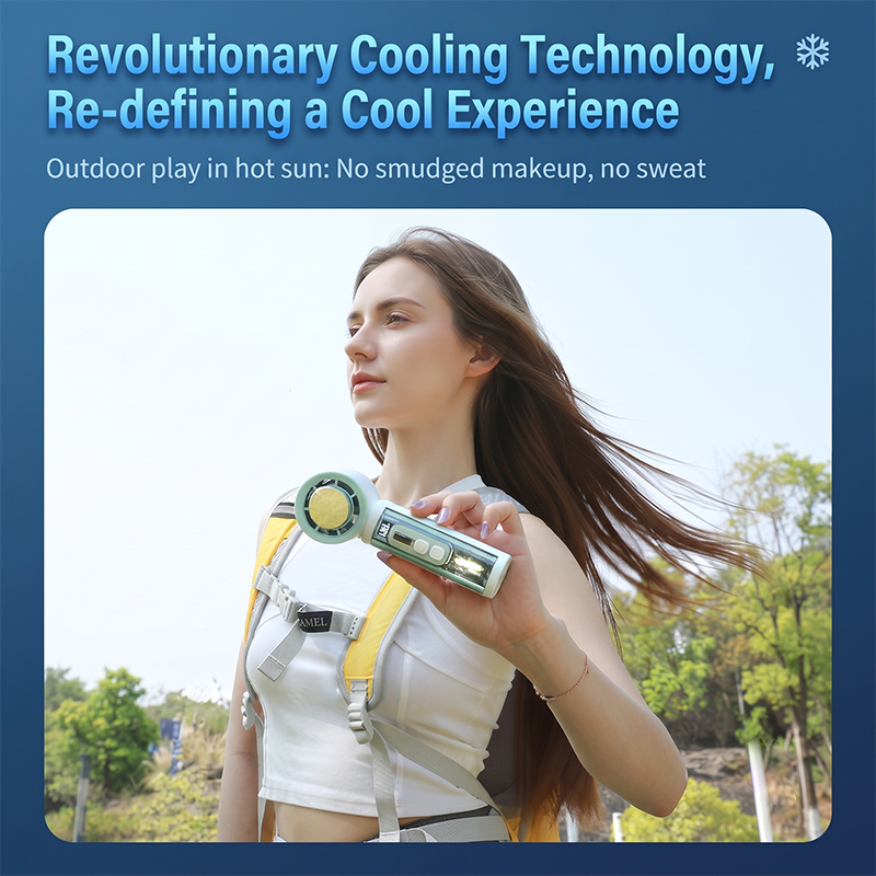 WA813003  Future Design Wearable Neck Fan With Ice Ceramic Cooling Technology for Rollator Walker Accessories