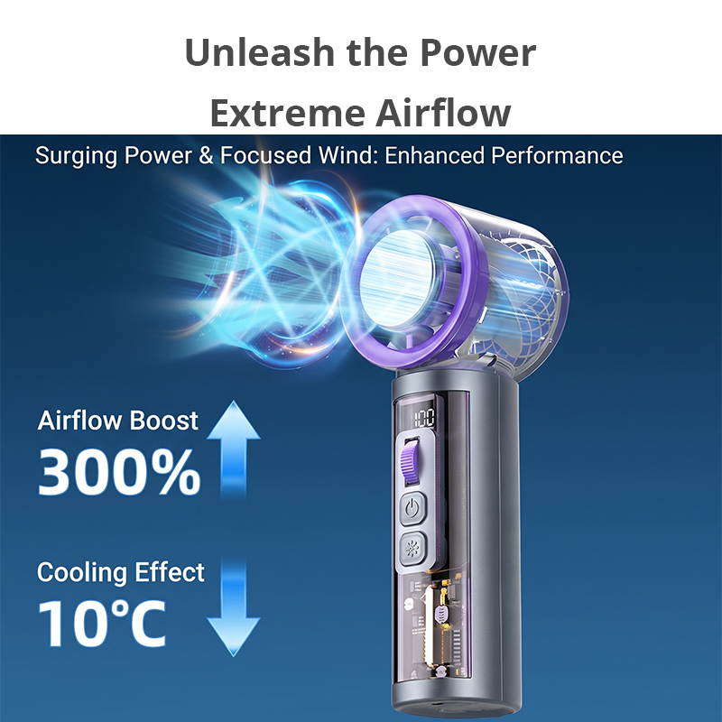 WA813003  Future Design Wearable Neck Fan With Ice Ceramic Cooling Technology for Rollator Walker Accessories