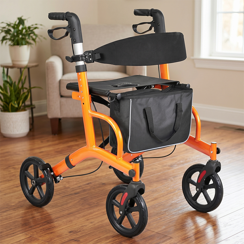 WA84006 Rollator Walker Wheel 8 Inch EVA PP Durable Replacement Wheel for Senior Mobility Aid Accessories