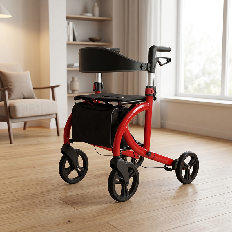 WA84007 Wholesale 8 Inch Rollator Wheel Replacement Part with Bearing for Walker Manufacturers