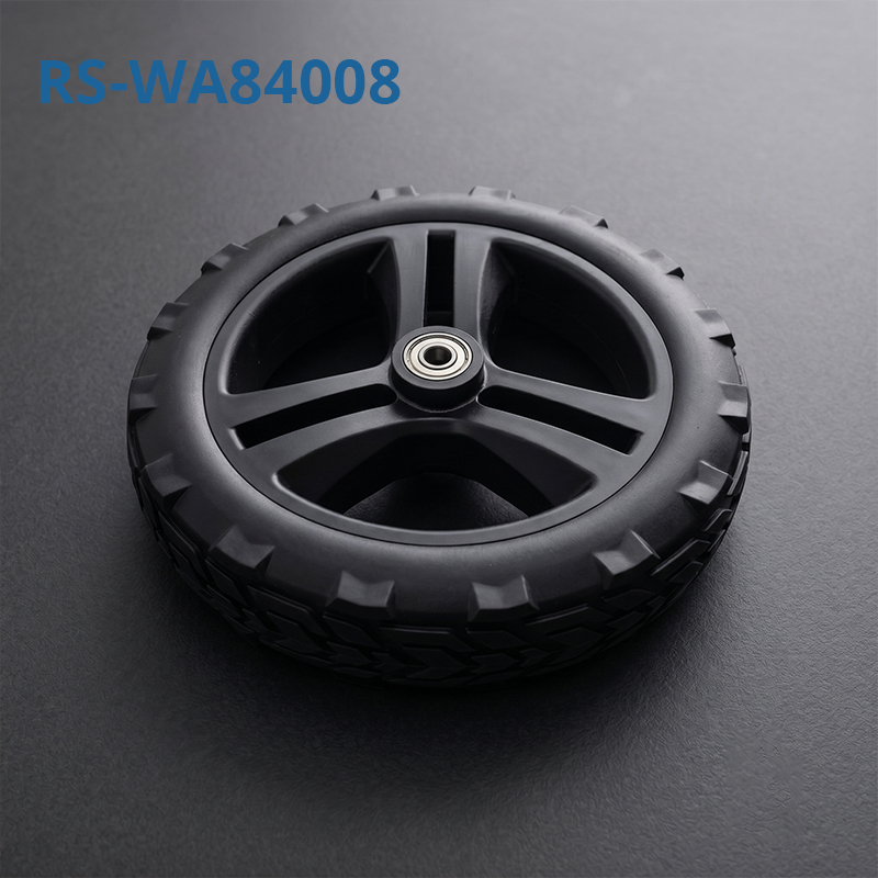 WA84008 Rollator Walker 8 Inch Solid Wheel PU Tire with PP Hub for Mobility Aid Accessories