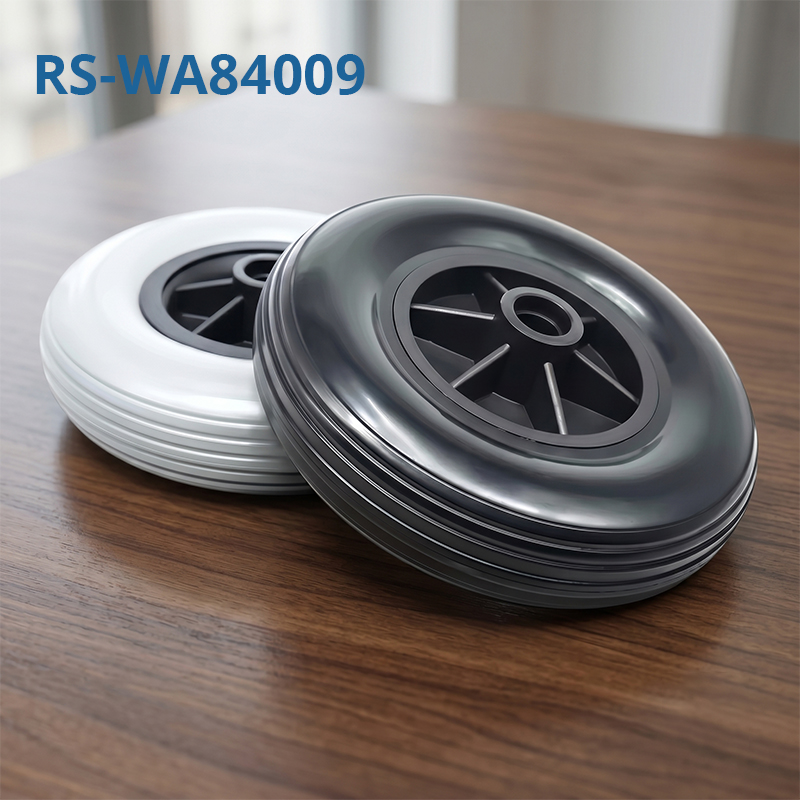 WA84009   8 Inch PVC PP Solid Rollator Walker Wheel Replacement Accessory for Mobility Aid