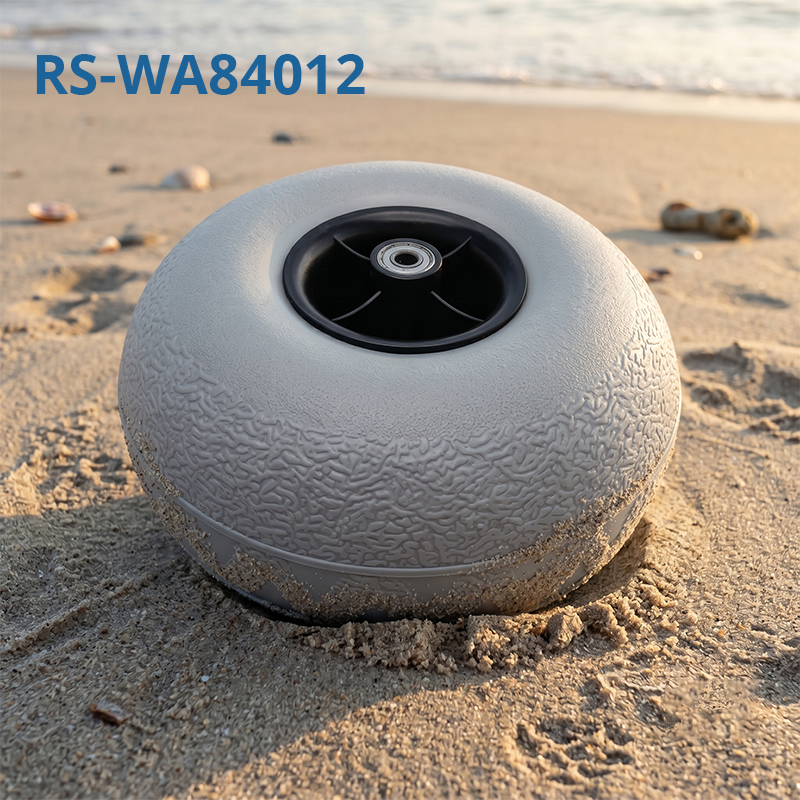 WA81012 8 Inch PVC Rollator Walker Replacement Wheel, Non-Slip Solid Tire with 8mm Bore for Mobility Aid Parts