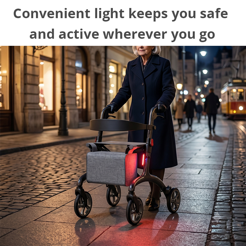 WA86003 Premium Rollator Walker Safety Light for Elderly Night Travel OEM ODM Manufacturer