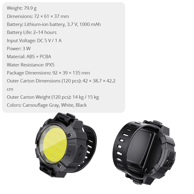 WA86008 Medical Rollator Accessories LED Flashlight OEM ODM, Safety Light for Elderly Walker, Night Use Mobility Support Device