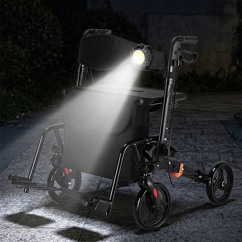 WA86008 Medical Rollator Accessories LED Flashlight OEM ODM, Safety Light for Elderly Walker, Night Use Mobility Support Device