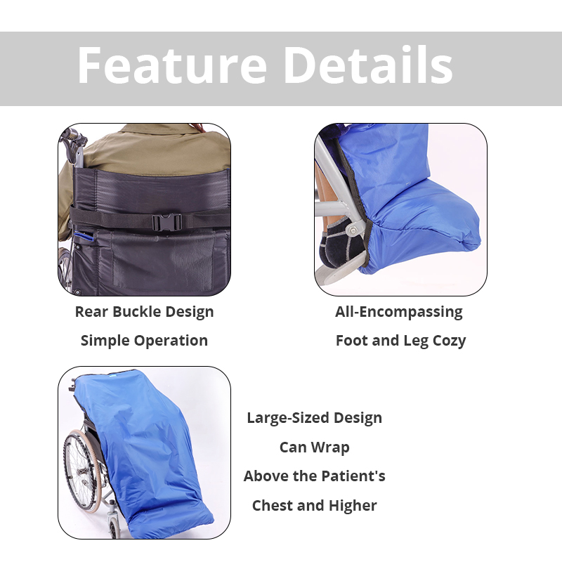 WA87001 Custom Wheelchair Leg Warmer Cover Waterproof Windproof Thermal Blanket Mobility Aid Accessory