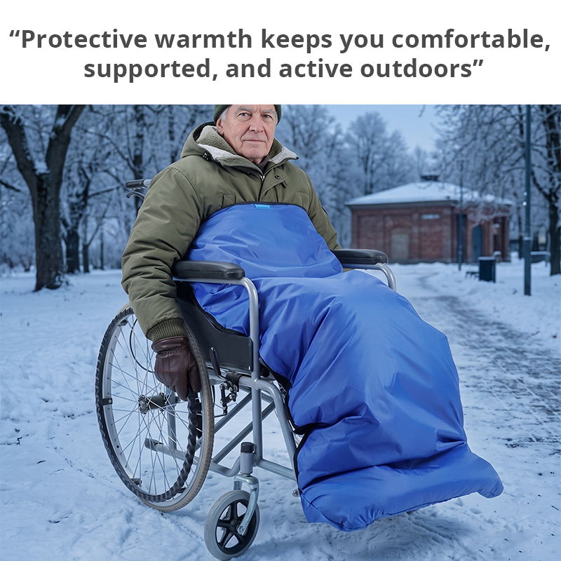 WA87001 Custom Wheelchair Leg Warmer Cover Waterproof Windproof Thermal Blanket Mobility Aid Accessory