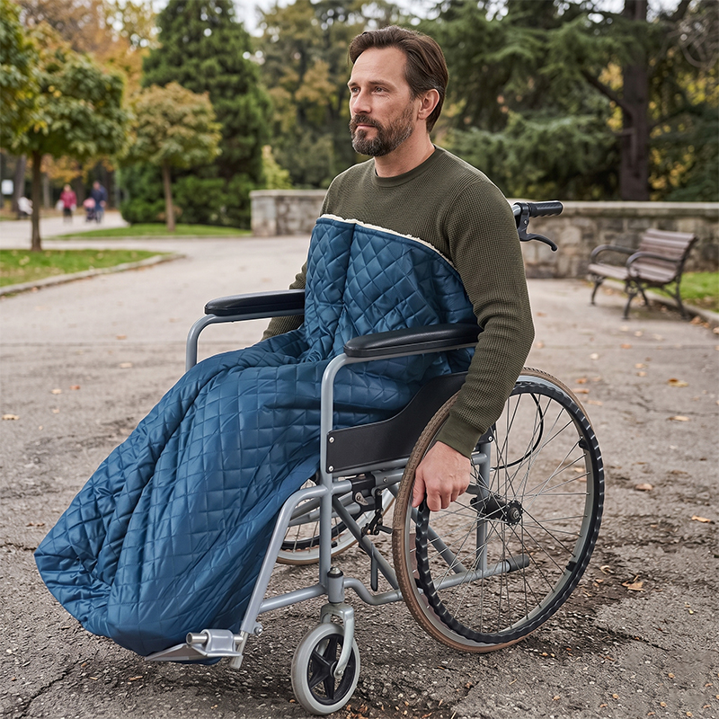 WA87003 Universal Wheelchair Winter Leg Cover Waterproof Fleece Foot Muff OEM Rehabilitation Accessories