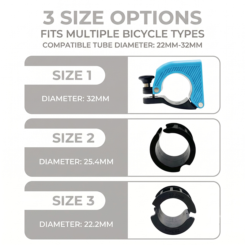 WA88004  Walker Horn Bell IPX5 Waterproof 360° Rotatable Safety Alert Bell for Rollator Walker 22-32mm Universal Mobility Aid Accessories