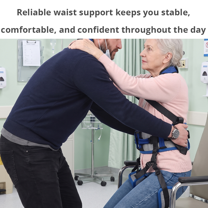 WA89001  Adjustable Patient Transfer Gait Belt with Leg Straps Elderly Standing Assist Belt Medical Care OEM Supplier
