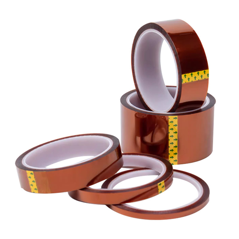 Kaptone Polyimide Gold Finger Film Adhesive Tape High-Temperature Heat Resistant Waterproof Silicone PET Hot Die Cut Warning