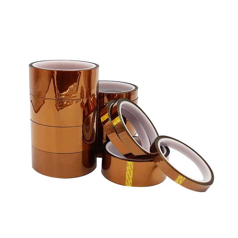 Custom Round Shape Precut Heat Resistant High Temperature Kaptons Die Cut Polyimide PI Tape with Silicone Adhesive for Masking